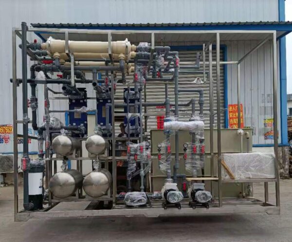 Membrane distillation package plant