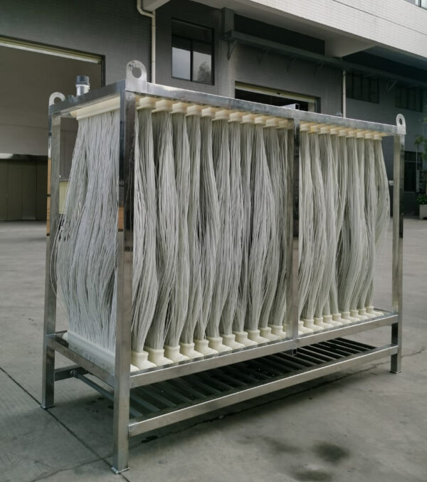 Aeration biofilm wastewater treatment