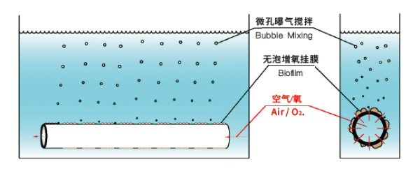ENHANCED OXYGEN BIOFILM REACTOR(EOBR)FOR RIVER/LAKE